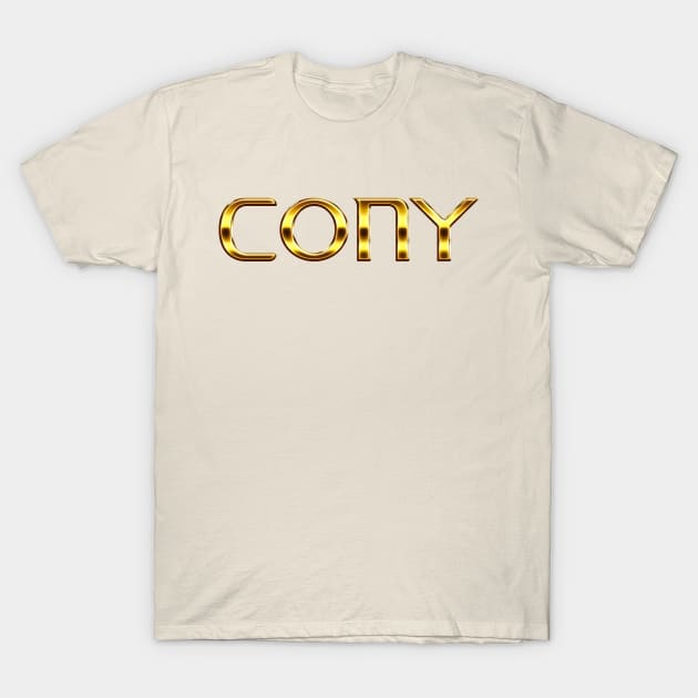 Cony Soft (Gold Version) T-Shirt by Bootleg Factory